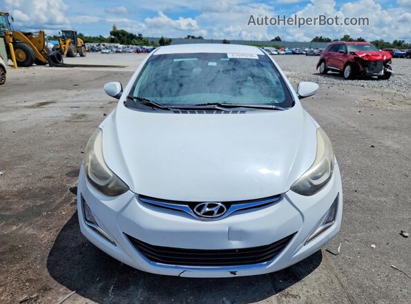 5NPDH4AE8GH755471 2016 HYUNDAI ELANTRA White Front view
