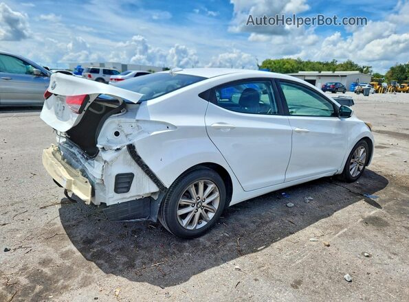 5NPDH4AE8GH755471 2016 HYUNDAI ELANTRA White Rear right