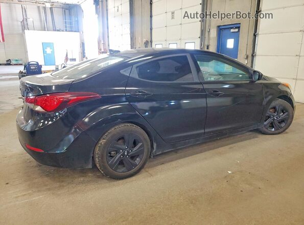 5NPDH4AE8GH784727 2016 HYUNDAI ELANTRA Black Задня права чверть