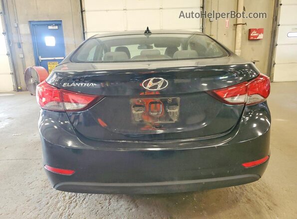 5NPDH4AE8GH784727 2016 HYUNDAI ELANTRA Black Вид ззаду