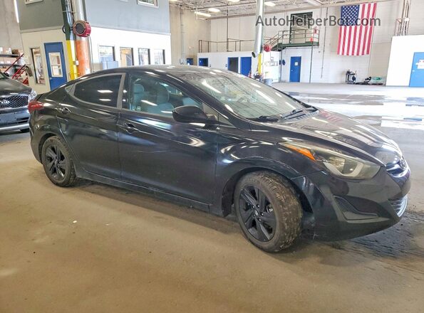 5NPDH4AE8GH784727 2016 HYUNDAI ELANTRA Black Передня права чверть