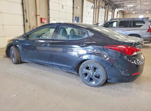 5NPDH4AE8GH784727 2016 HYUNDAI ELANTRA Black Задня ліва чверть