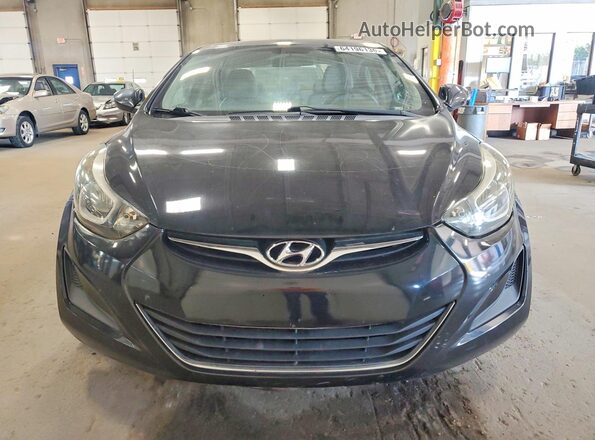 5NPDH4AE8GH784727 2016 HYUNDAI ELANTRA Black Вид спереду