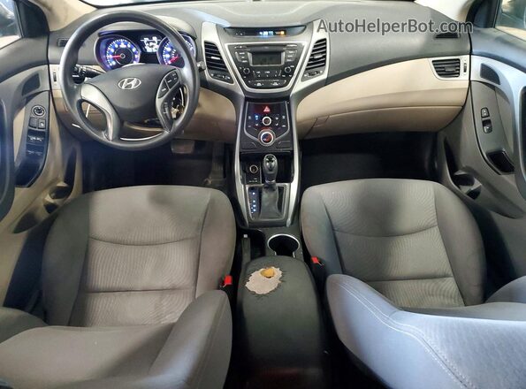5NPDH4AE8GH784727 2016 HYUNDAI ELANTRA Black Вид панелі приладів
