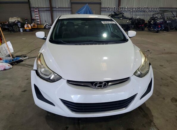 5NPDH4AE9GH668808 2016 HYUNDAI ELANTRA Белый Вид спереди