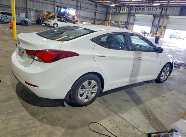 5NPDH4AE9GH668808 2016 HYUNDAI ELANTRA Белый Задняя правая четверть