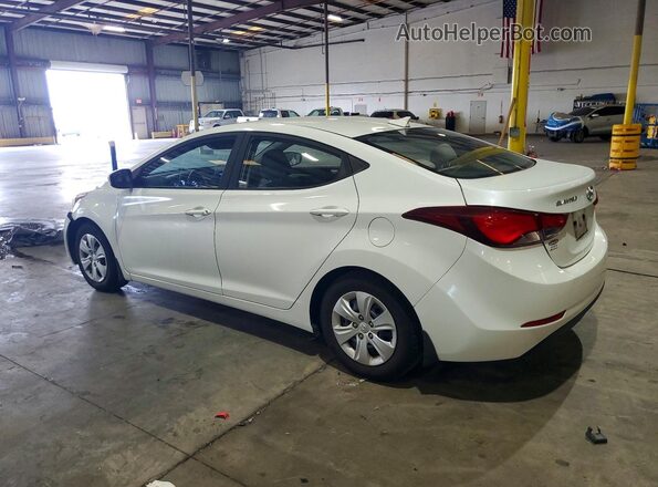 5NPDH4AE9GH668808 2016 HYUNDAI ELANTRA Белый Задняя левая четверть