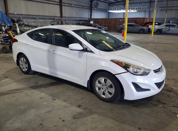 5NPDH4AE9GH668808 2016 HYUNDAI ELANTRA Белый Передняя правая четверть