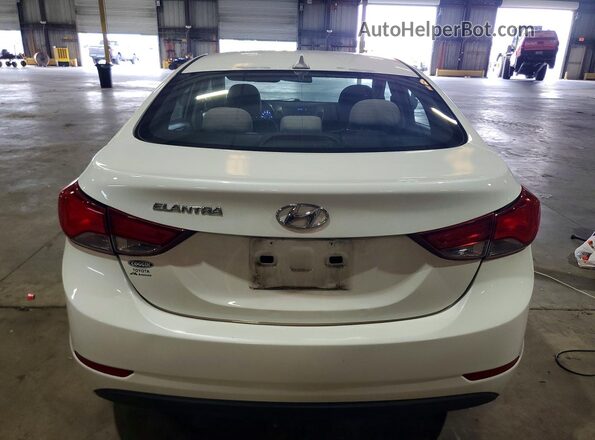5NPDH4AE9GH668808 2016 HYUNDAI ELANTRA Белый Вид сзади
