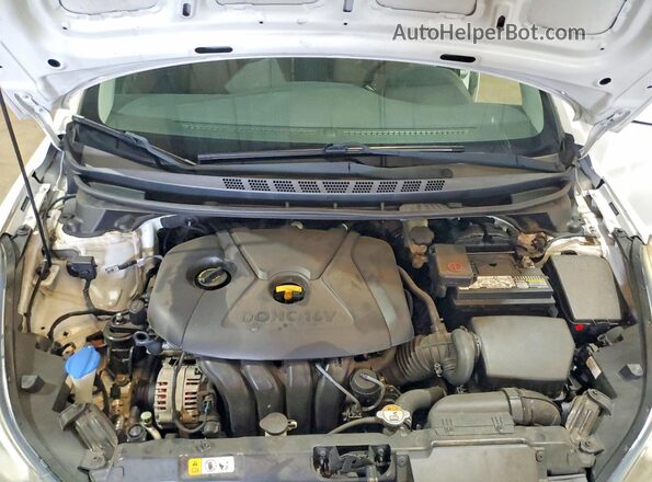 5NPDH4AE9GH668808 2016 HYUNDAI ELANTRA Белый Вид задней части салона