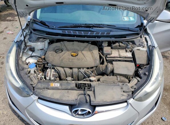 5NPDH4AE9GH681316 2016 HYUNDAI ELANTRA Silver Սալոնի հետևի տեսք