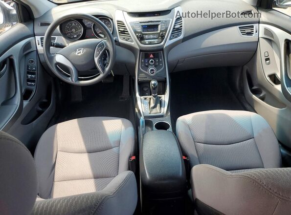 5NPDH4AE9GH681316 2016 HYUNDAI ELANTRA Silver Առջևի վահանակի տեսք