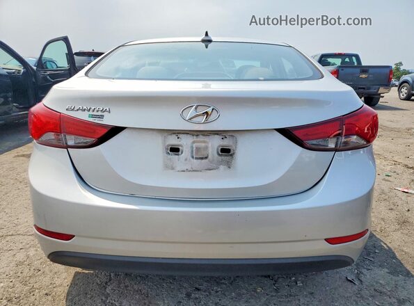 5NPDH4AE9GH681316 2016 HYUNDAI ELANTRA Silver Հետևի տեսք