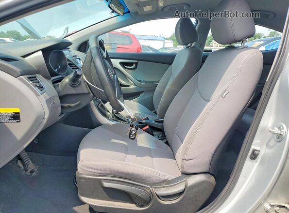 5NPDH4AE9GH681316 2016 HYUNDAI ELANTRA Silver Սալոնի դիմացի տեսք