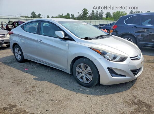 5NPDH4AE9GH681316 2016 HYUNDAI ELANTRA Silver Առջևի աջ