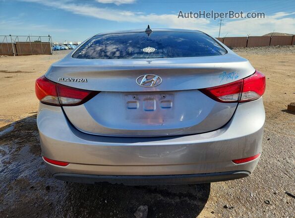 5NPDH4AE9GH694485 2016 HYUNDAI ELANTRA Silver Հետևի տեսք