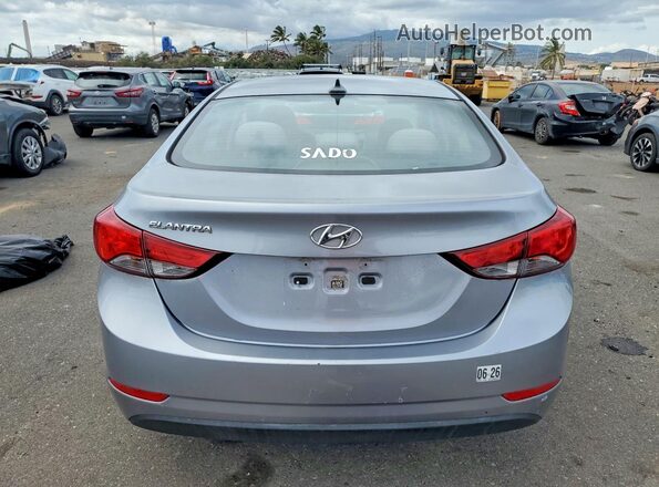 5NPDH4AE9GH734127 2016 HYUNDAI ELANTRA Серебряный Вид сзади
