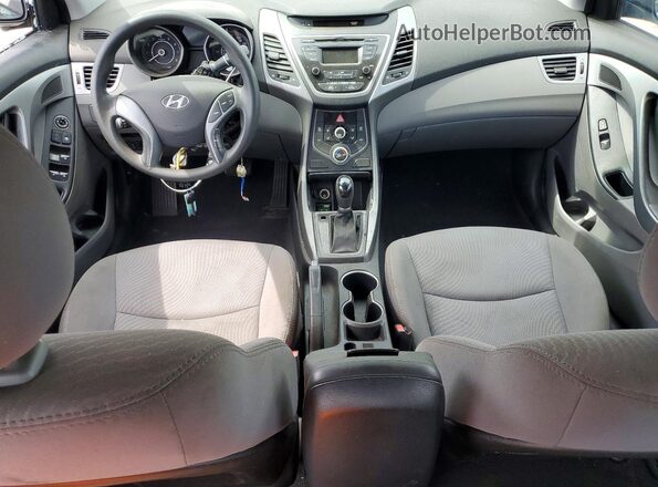 5NPDH4AE9GH734127 2016 HYUNDAI ELANTRA Серебряный Вид панели приборов