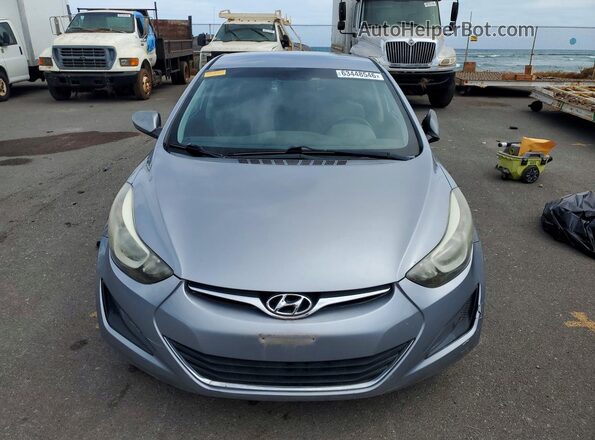 5NPDH4AE9GH734127 2016 HYUNDAI ELANTRA Серебряный Вид спереди
