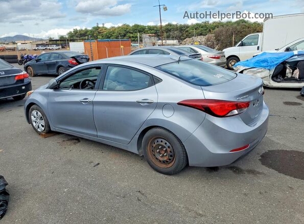 5NPDH4AE9GH734127 2016 HYUNDAI ELANTRA Серебряный Задняя левая четверть