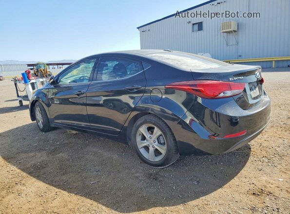 5NPDH4AE9GH784896 2016 HYUNDAI ELANTRA Black უკანა მარცხენა