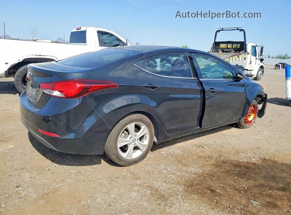 5NPDH4AE9GH784896 2016 HYUNDAI ELANTRA Black უკანა მარჯვენა