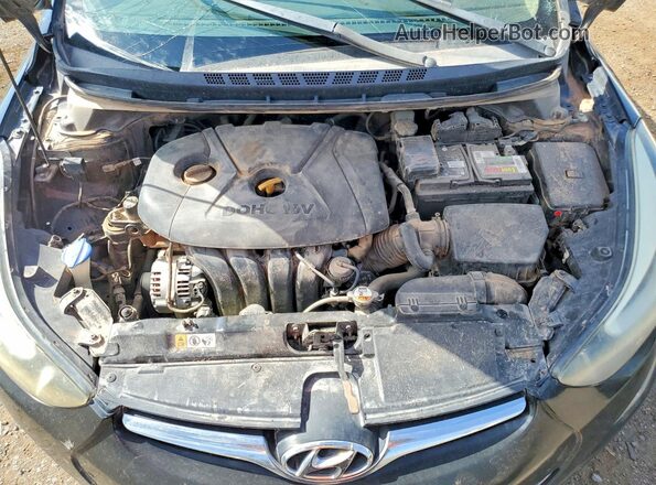 5NPDH4AE9GH784896 2016 HYUNDAI ELANTRA Black უკანა სალონის ხედი