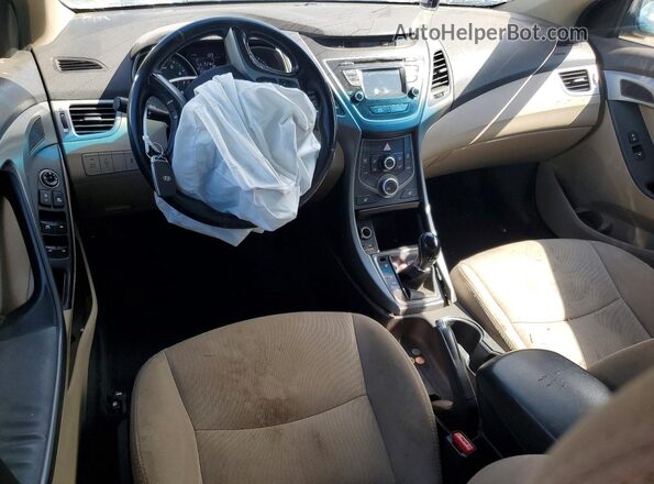 5NPDH4AE9GH784896 2016 HYUNDAI ELANTRA Black წინა პანელის ხედი