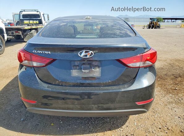 5NPDH4AE9GH784896 2016 HYUNDAI ELANTRA Black უკანა ხედი