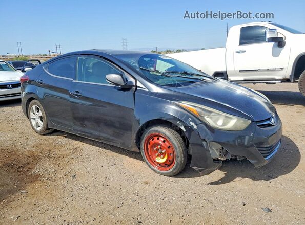 5NPDH4AE9GH784896 2016 HYUNDAI ELANTRA Black წინა მარჯვენა