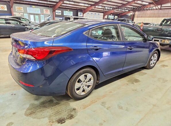 5NPDH4AE9GH796661 2016 HYUNDAI ELANTRA Blue Trasero derecho