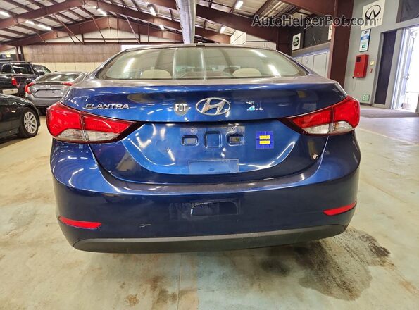 5NPDH4AE9GH796661 2016 HYUNDAI ELANTRA Blue Vista trasera