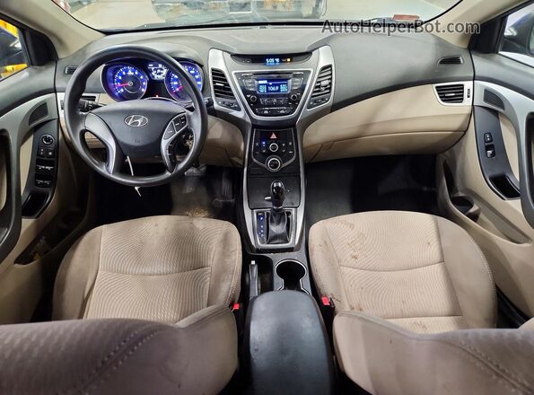 5NPDH4AE9GH796661 2016 HYUNDAI ELANTRA Blue Vista del salpicadero