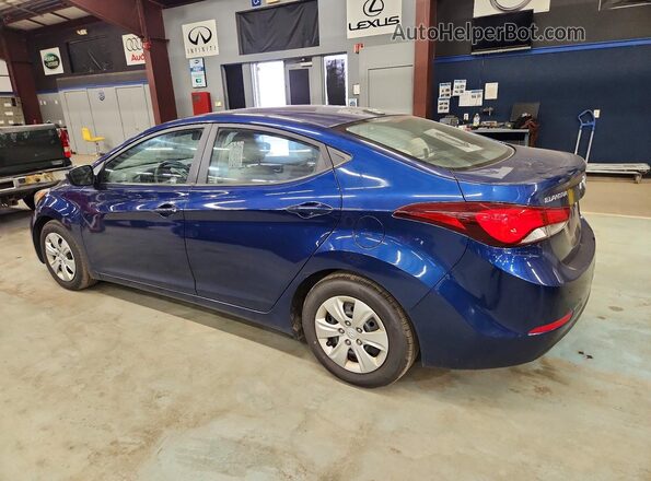5NPDH4AE9GH796661 2016 HYUNDAI ELANTRA Blue Trasero izquierdo