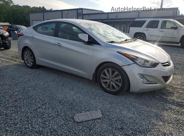 5NPDH4AEXGH656179 2016 HYUNDAI ELANTRA Silver Front right