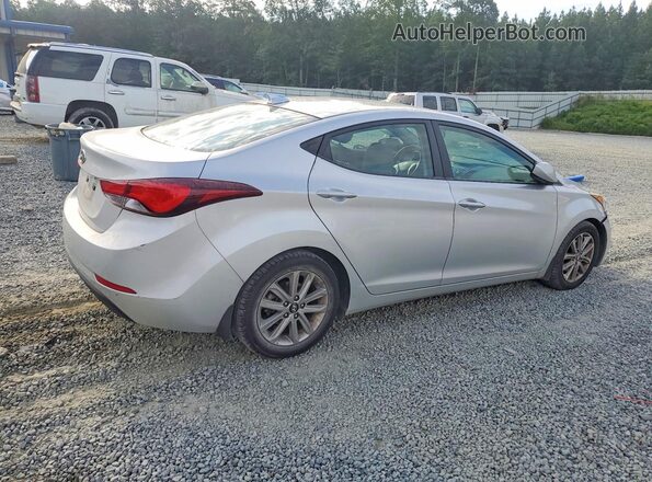5NPDH4AEXGH656179 2016 HYUNDAI ELANTRA Silver Rear right