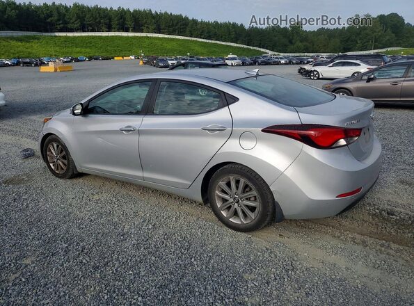 5NPDH4AEXGH656179 2016 HYUNDAI ELANTRA Silver Rear left
