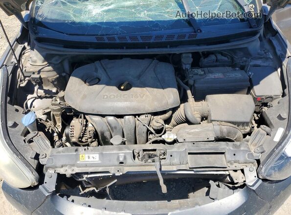 5NPDH4AEXGH686282 2016 HYUNDAI ELANTRA Brown Вид задньої частини салону