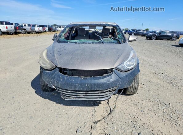 5NPDH4AEXGH686282 2016 HYUNDAI ELANTRA Brown Вид спереду