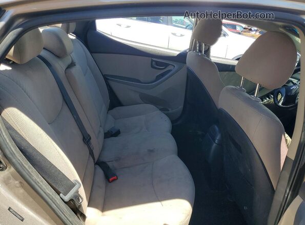 5NPDH4AEXGH686282 2016 HYUNDAI ELANTRA Brown Вид задніх сидінь