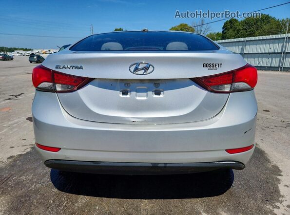 5NPDH4AEXGH743323 2016 HYUNDAI ELANTRA Silver Հետևի տեսք