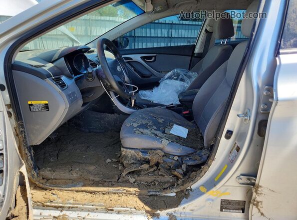 5NPDH4AEXGH743323 2016 HYUNDAI ELANTRA Silver Սալոնի դիմացի տեսք