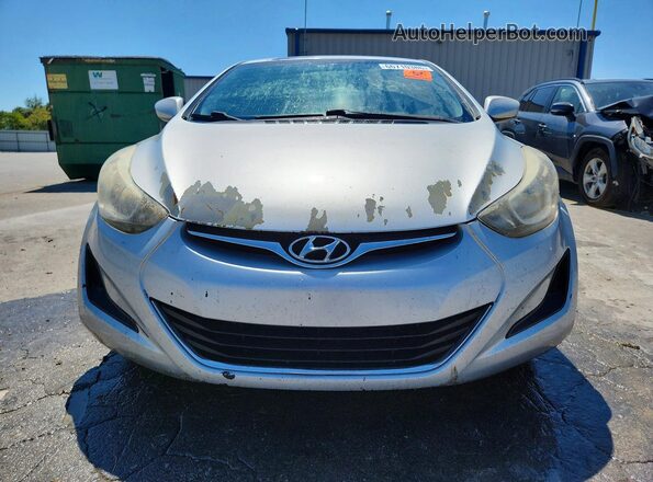 5NPDH4AEXGH743323 2016 HYUNDAI ELANTRA Silver Դիմացի տեսք