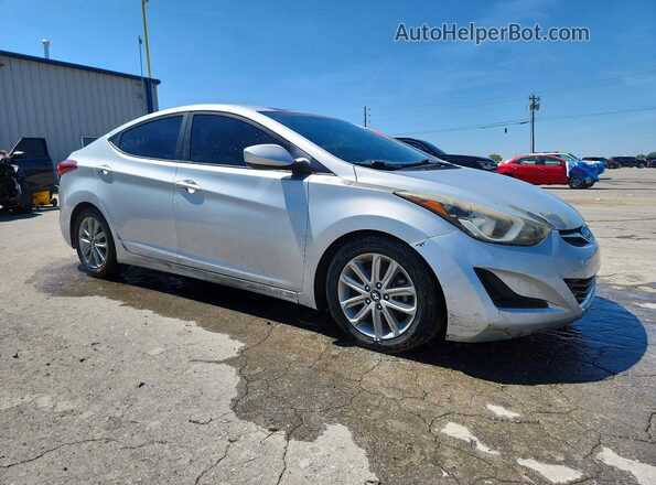 5NPDH4AEXGH743323 2016 HYUNDAI ELANTRA Silver Առջևի աջ