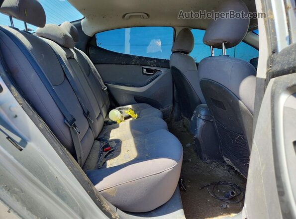 5NPDH4AEXGH743323 2016 HYUNDAI ELANTRA Silver Հետևի նստատեղերի տեսք