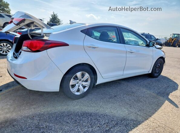 5NPDH4AEXGH765855 2016 HYUNDAI ELANTRA White Հետևի աջ
