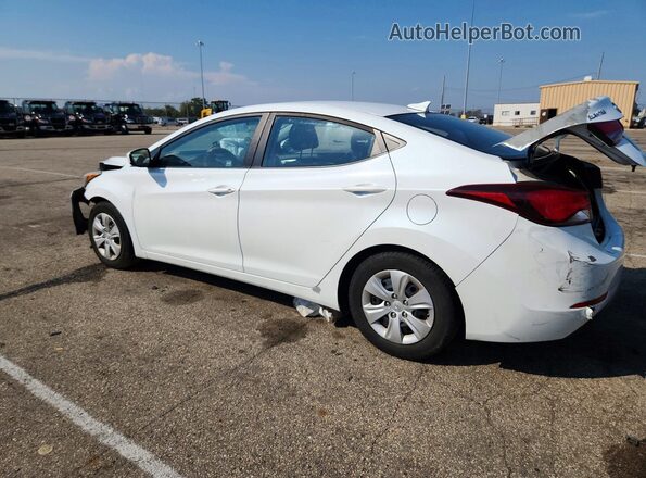 5NPDH4AEXGH765855 2016 HYUNDAI ELANTRA White Հետևի ձախ