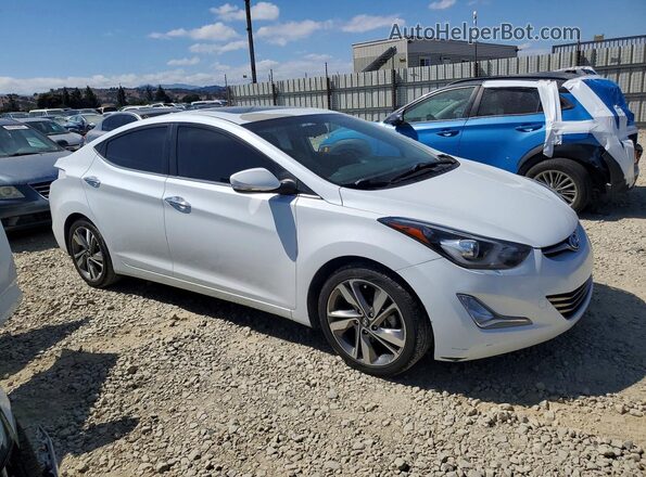 5NPDH4AEXGH787001 2016 HYUNDAI ELANTRA White წინა მარჯვენა