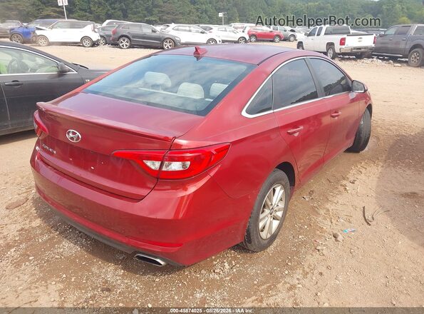 5NPE24AF0GH283846 2016 HYUNDAI SONATA Бордовый Задняя правая четверть