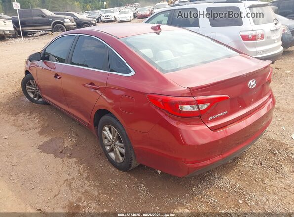 5NPE24AF0GH283846 2016 HYUNDAI SONATA Бордовый Задняя левая четверть